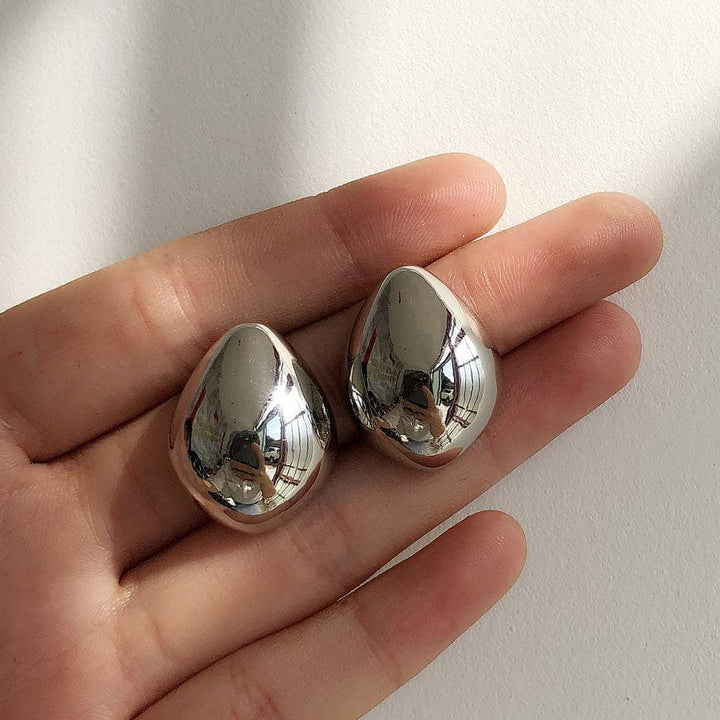 Moon 45 Elegant Metal Drop Earrings