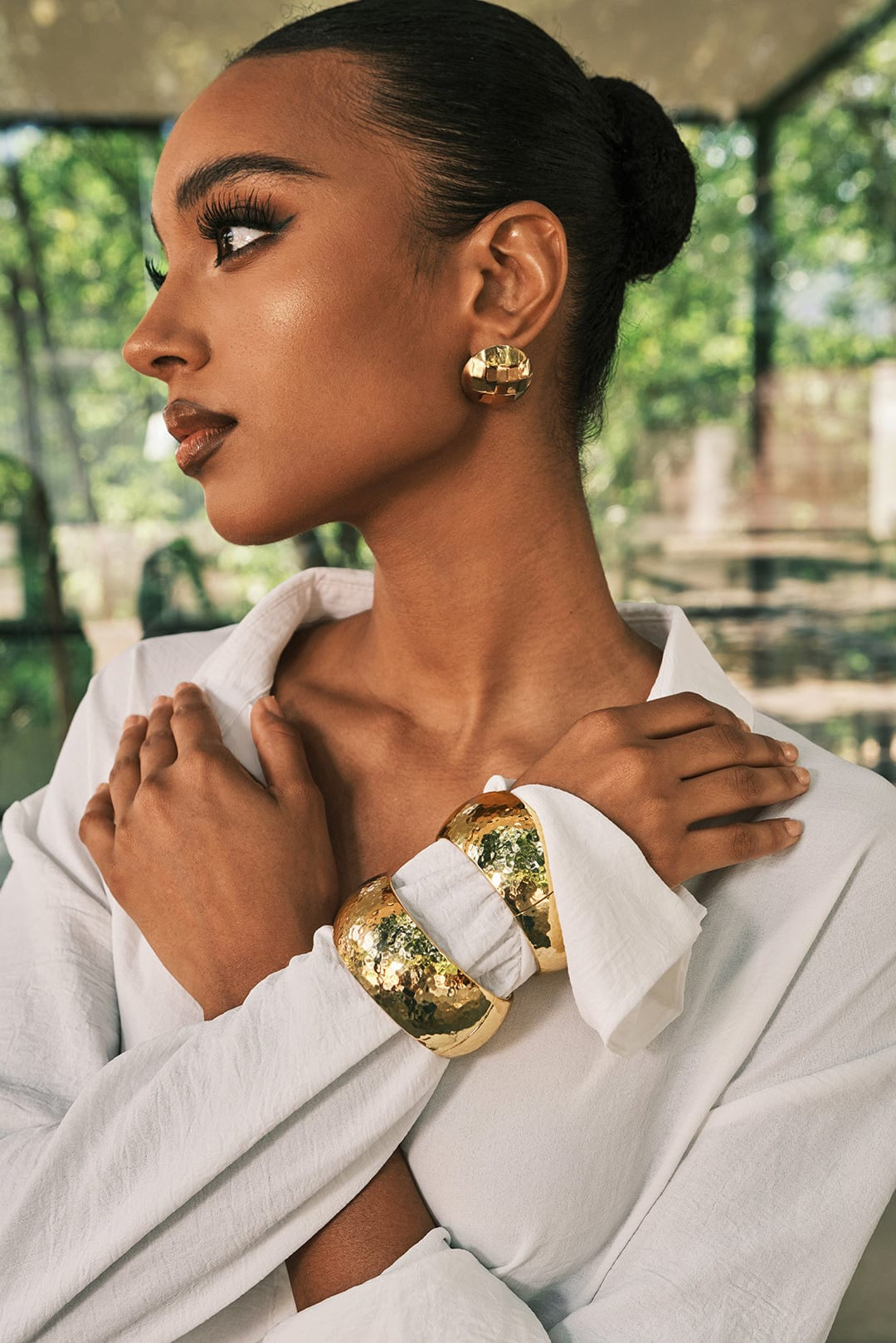 Moon 45 Gold / One Size Golden Circle Bracelet