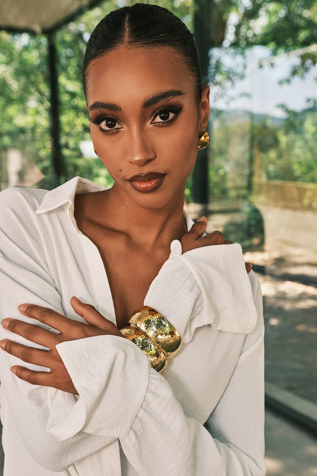 Moon 45 Gold / One Size Golden Circle Bracelet