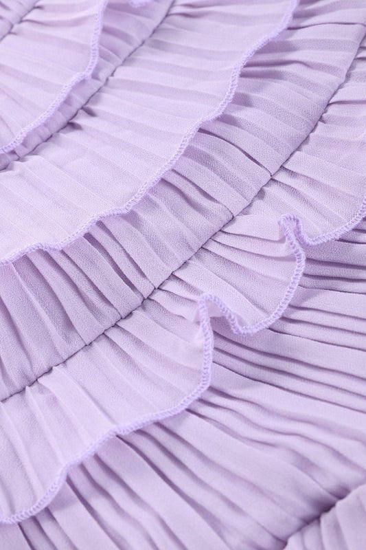 Moon 45 Halter Neck Ruffle Dress