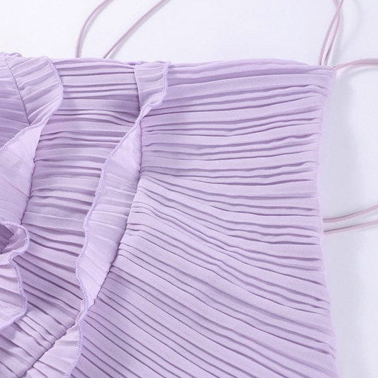 Moon 45 Halter Neck Ruffle Dress