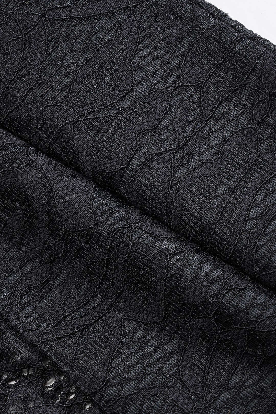 Moon 45 Halter Neck Sheer Lace Jumpsuit