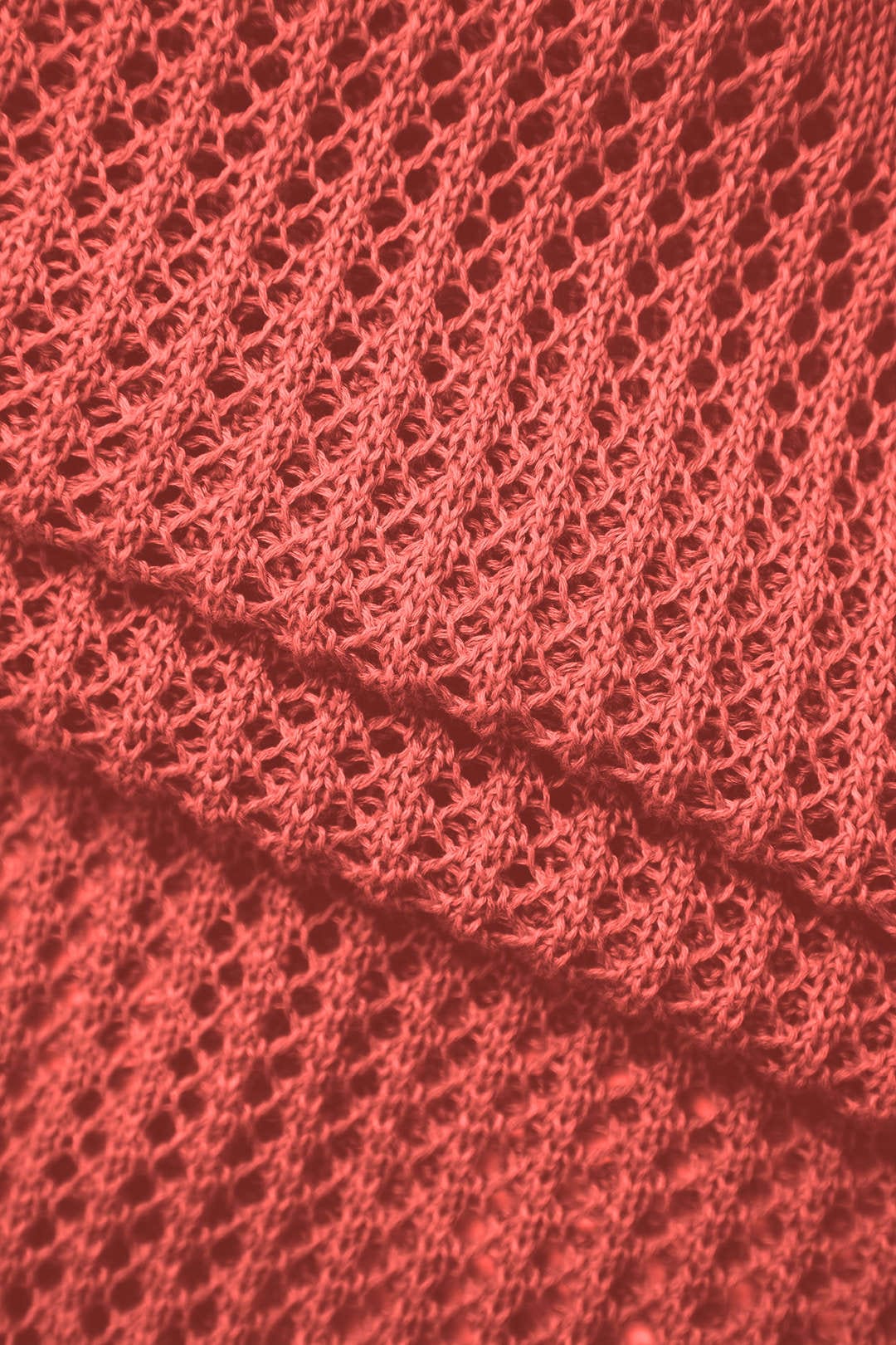 Moon 45 Open Knit Ruffle Hem Cami Mini Dress