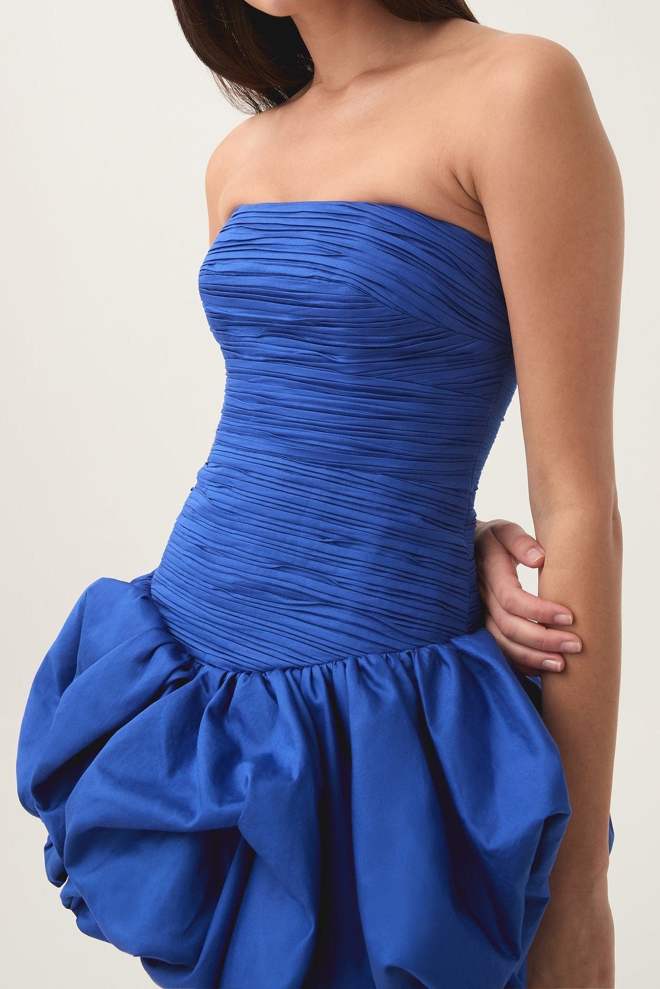 Moon 45 Pleated Peplum Mini Skirt