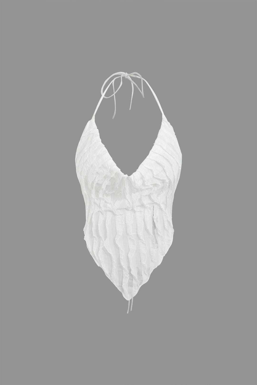 Moon 45 Ruffle Tie Halter Mini Skirt Set