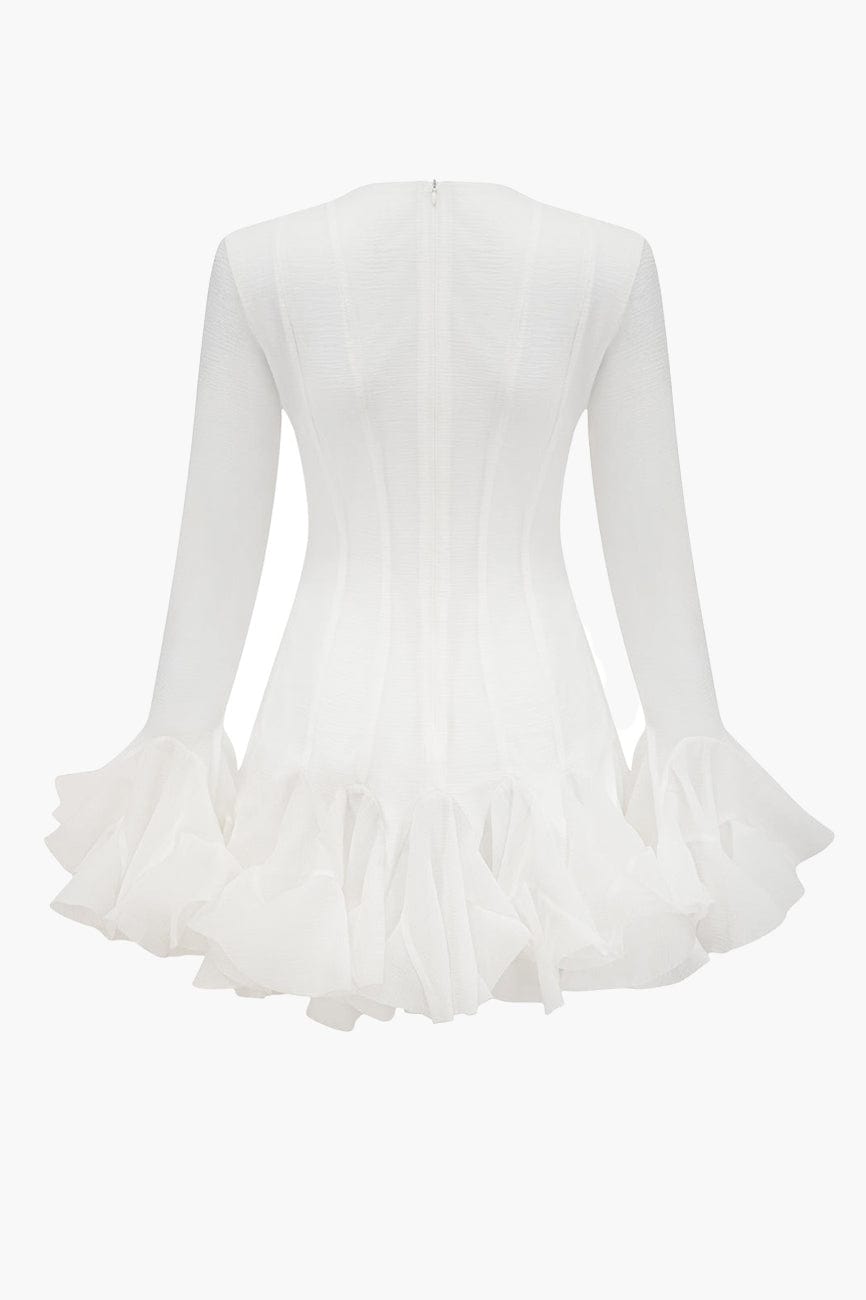 Moon 45 Semi-sheer Flared Mini Dress