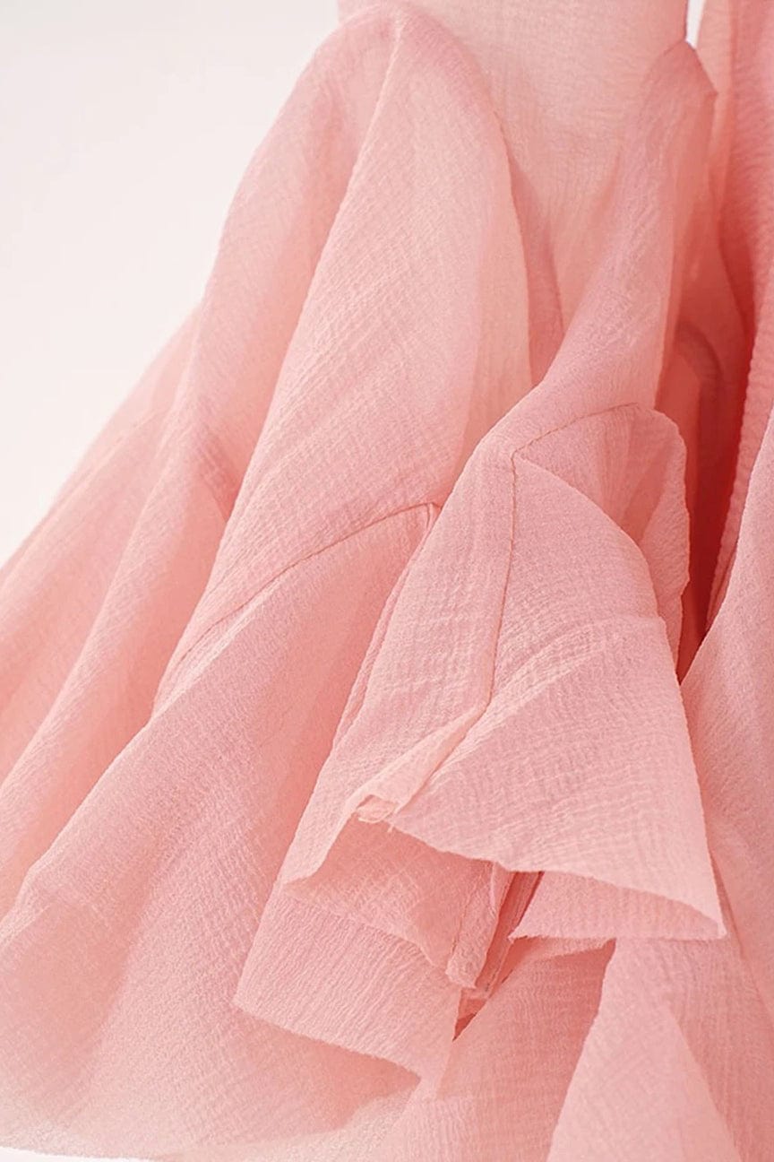 Moon 45 Semi-sheer Flared Mini Dress