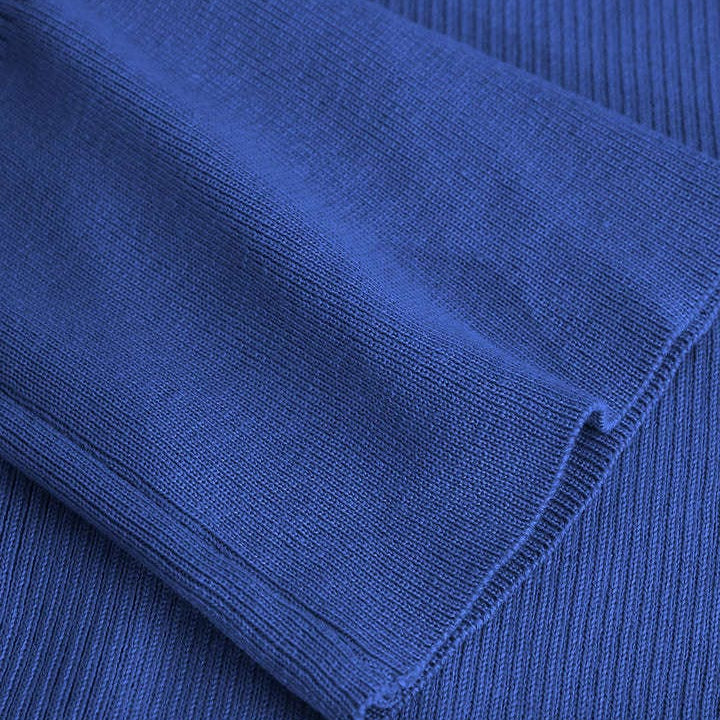 Moon 45 Shell Sleeve Ribbed Maxi Dress