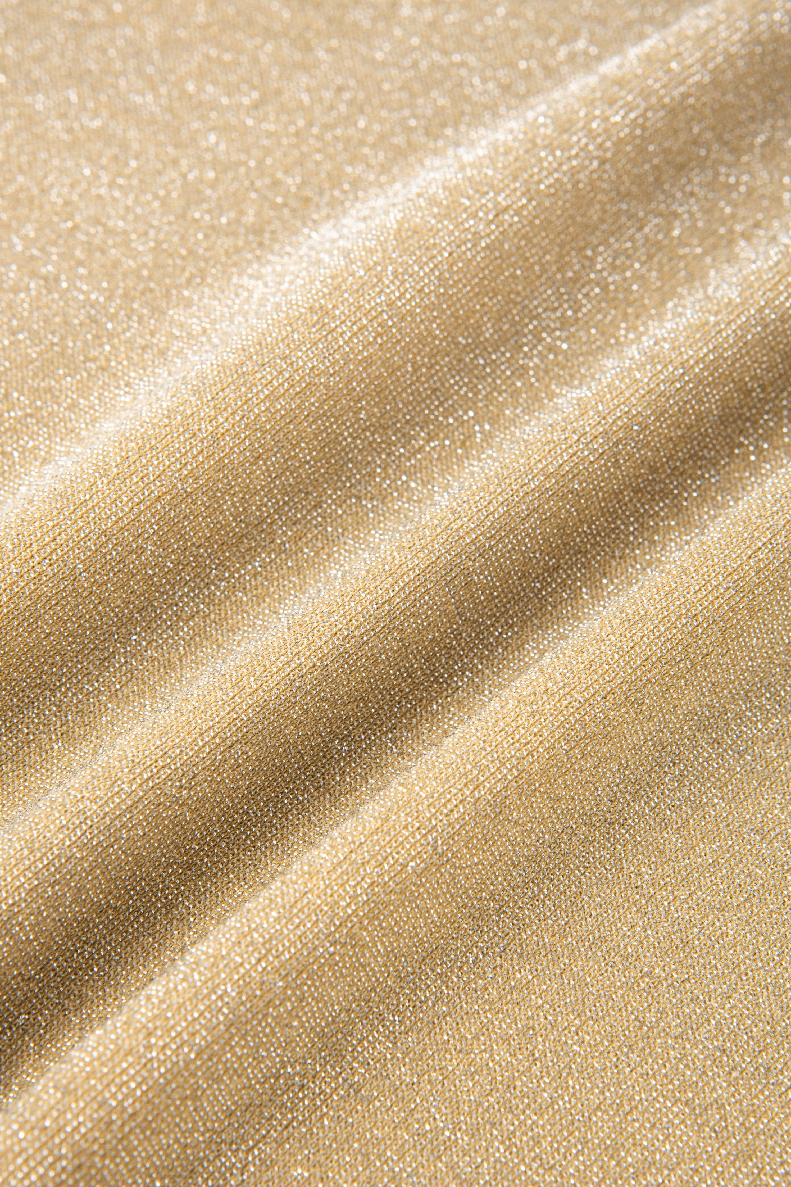 Moon 45 Shimmering Fringe Gold Maxi Dress