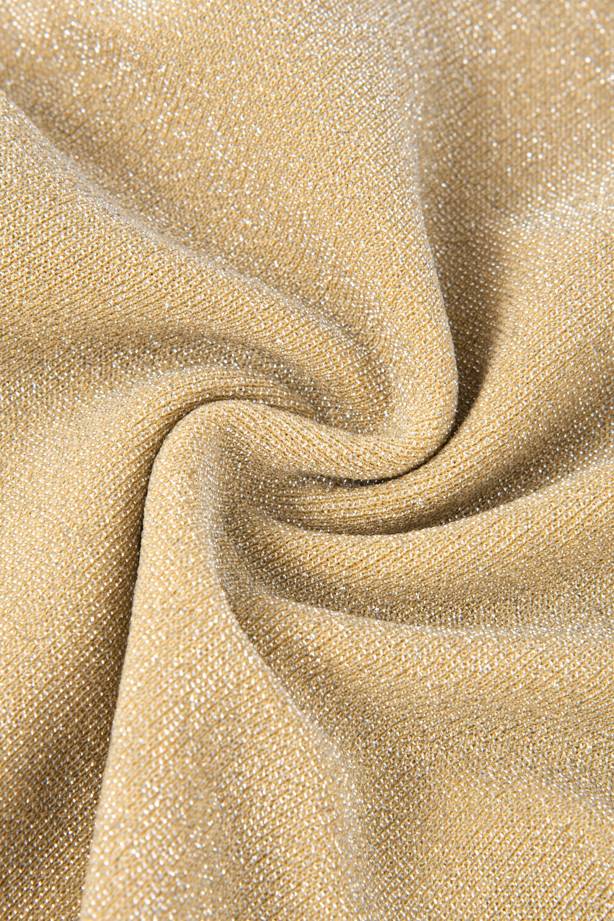 Moon 45 Shimmering Fringe Gold Maxi Dress