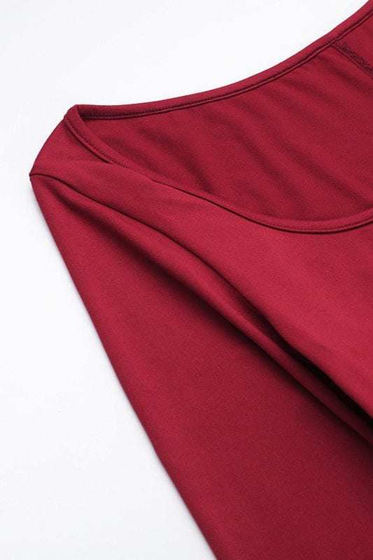 Moon 45 Spliced Ruffle Trim Maxi Dress