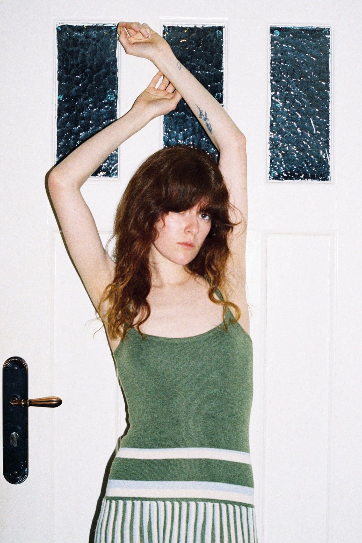 Moon 45 Striped Knit Maxi Dress