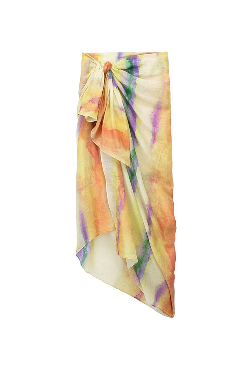 Moon 45 Tie-Dye Printed Wrap Skirt Two-Piece Set