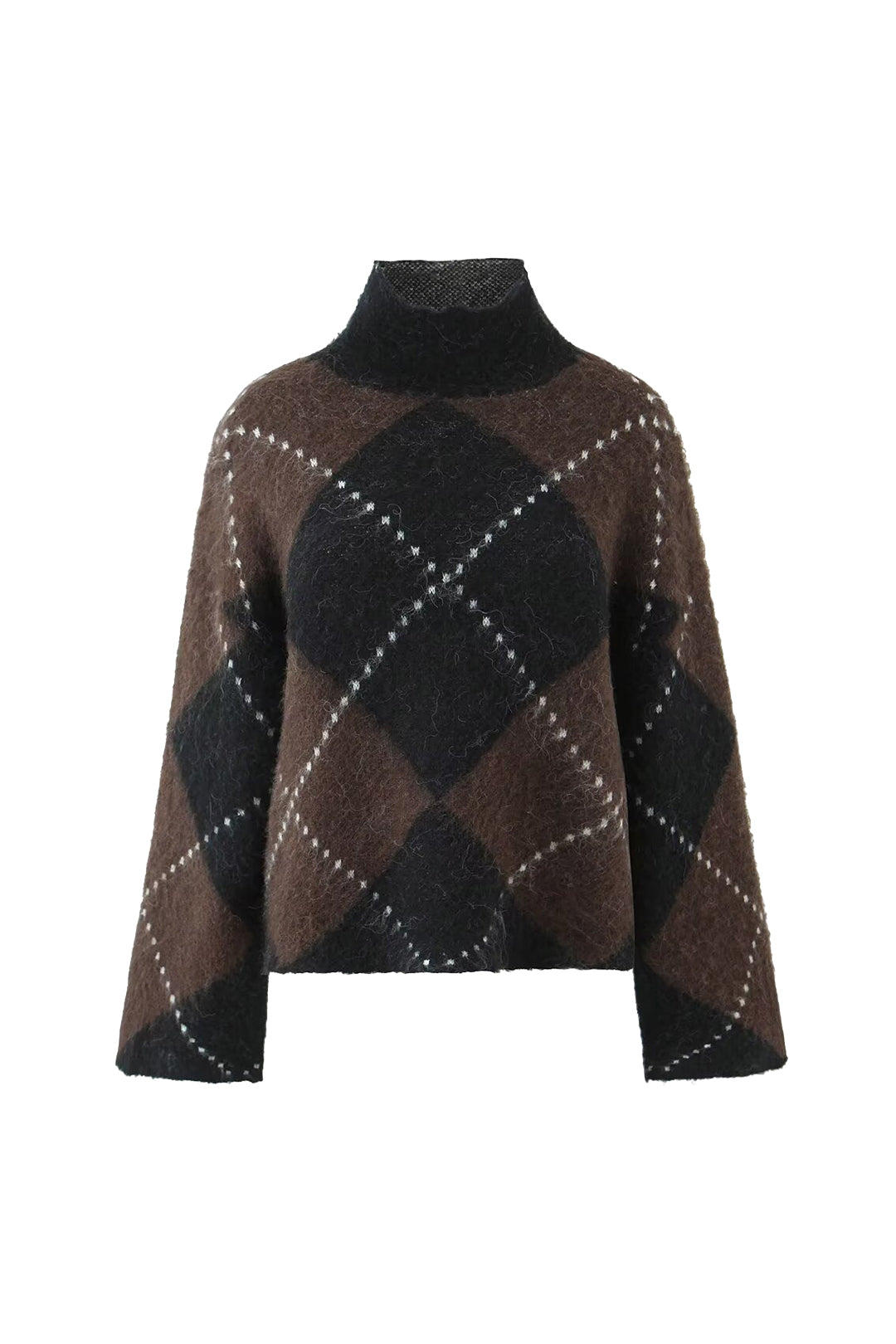 Argyle Wool-Blend Sweater