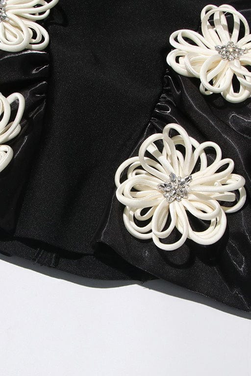 Moon 45 3D Floral Puff Mini Skirt