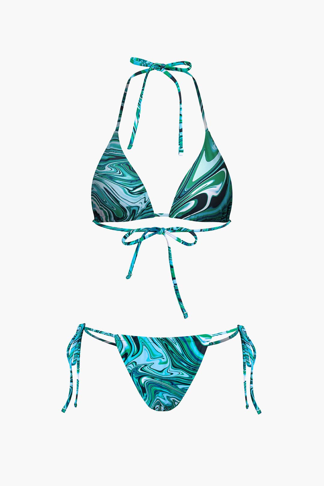 Moon 45 Abstract Print Mesh Swimsuit Set