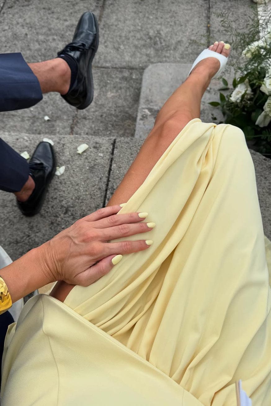 Moon 45 Adjustable Strapless Mesh Patchwork Dress