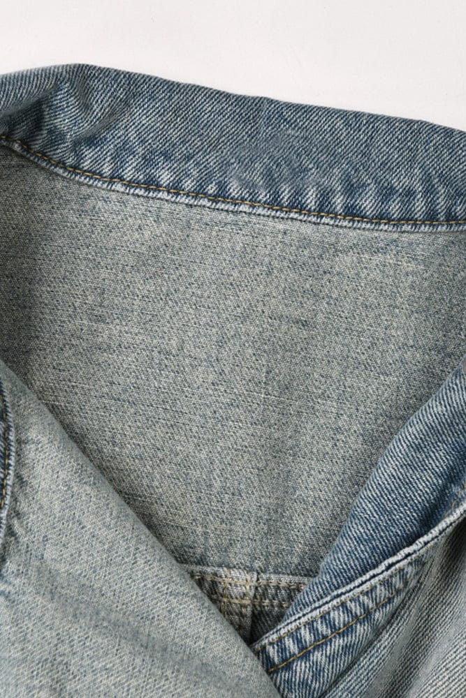 Moon 45 Asymmetric Split Denim Jacket