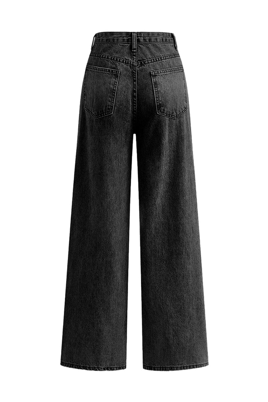 Moon 45 Asymmetric Waist Straight Leg Jeans
