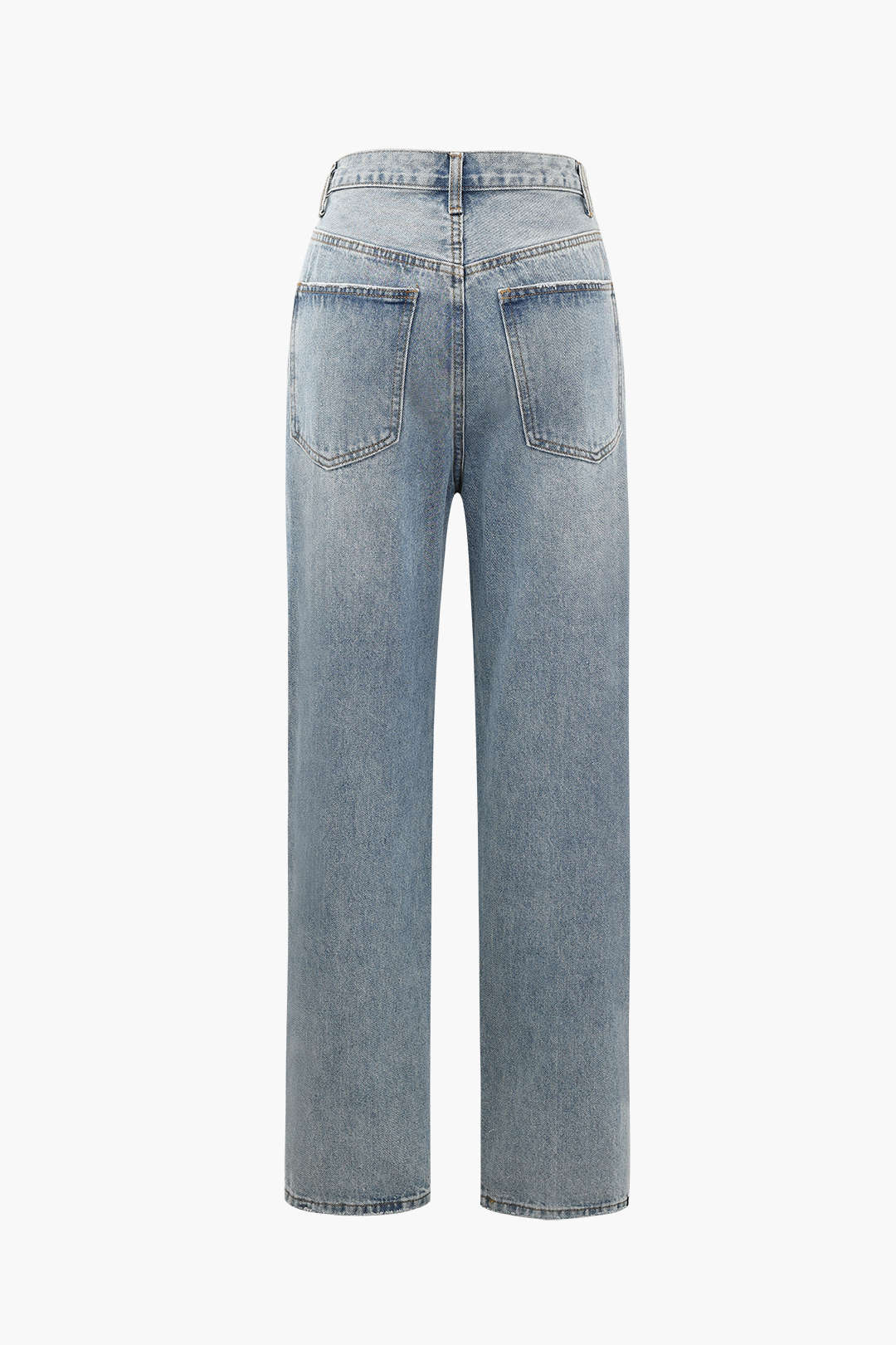 Moon 45 Asymmetric Waist Straight Leg Jeans