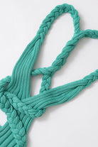 Moon 45 Backless Cable Knit Beach Maxi Dress