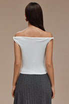 Moon 45 Basic Asymmetrical Twist Sleeveless Top