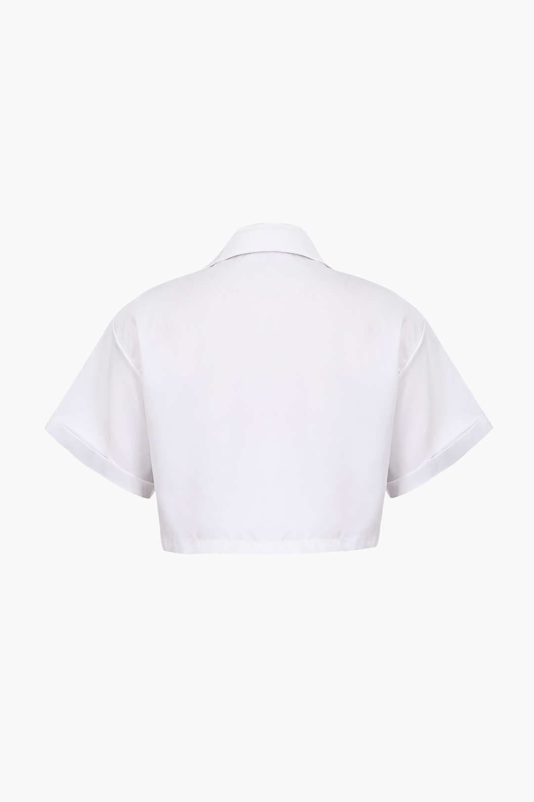 Moon 45 Basic Flap Pocket Twist Hem Shirt