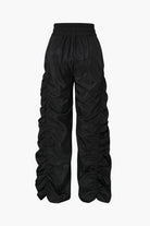 Moon 45 BLACK / 2XS Gathered Drawstring Cargo Pants