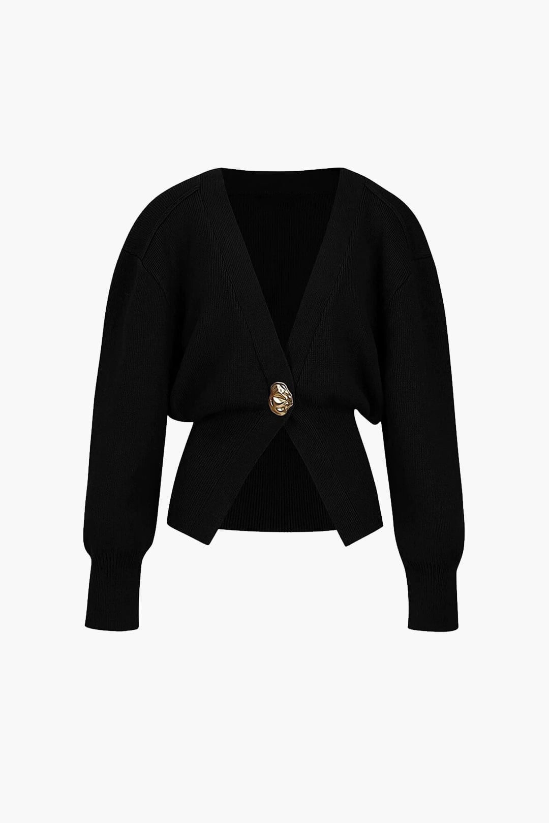 Moon 45 Black / S V-neck Sweater Cardigan