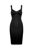 Moon 45 Black / XS Bandage Bodycon Midi Dress