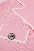 Moon 45 Blazer-Style Lapel Knitted Dress