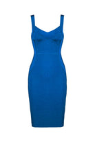 Moon 45 Blue / XS Bandage Bodycon Midi Dress