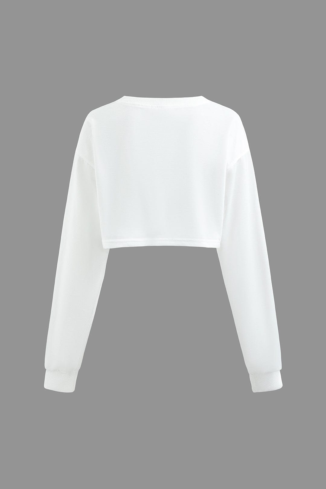 Moon 45 Body Print Long Sleeve Crop