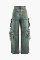 Moon 45 Bold Blue Cargo Jeans