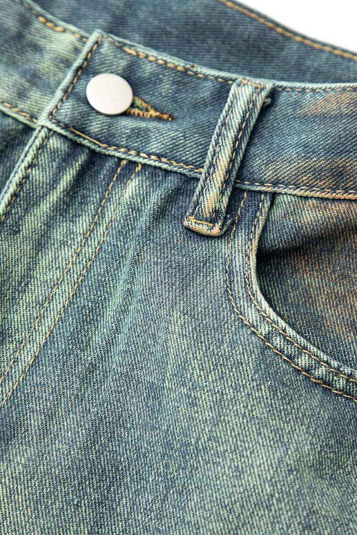 Moon 45 Bold Blue Cargo Jeans