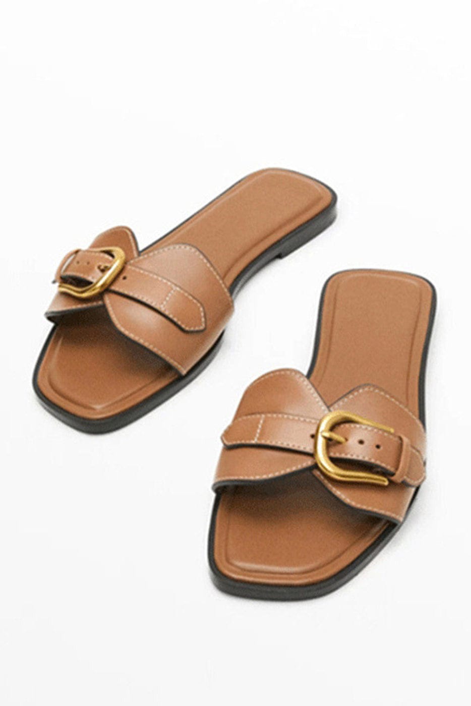 Moon 45 Buckled Strap Slide Sandals