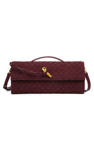 Moon 45 BURGUNDY / one size Woven Clutch Bag