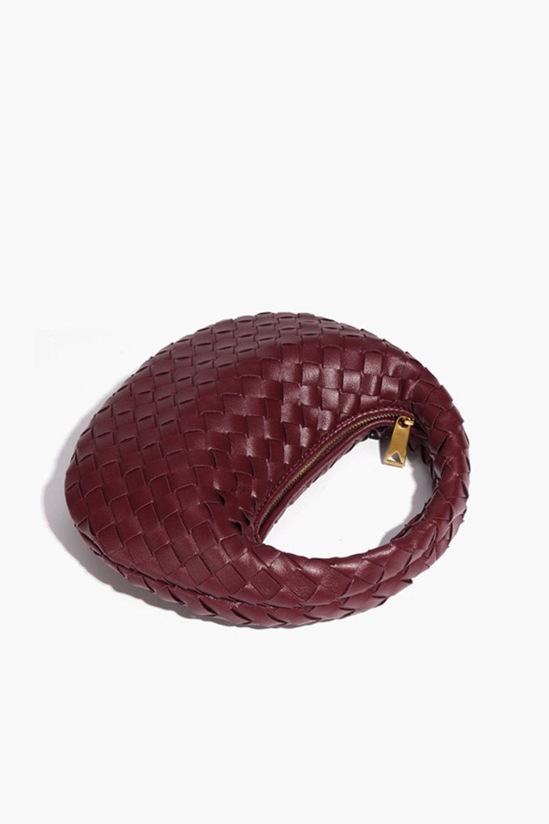 Moon 45 BURGUNDY / One Size Woven Handheld Woven Bag