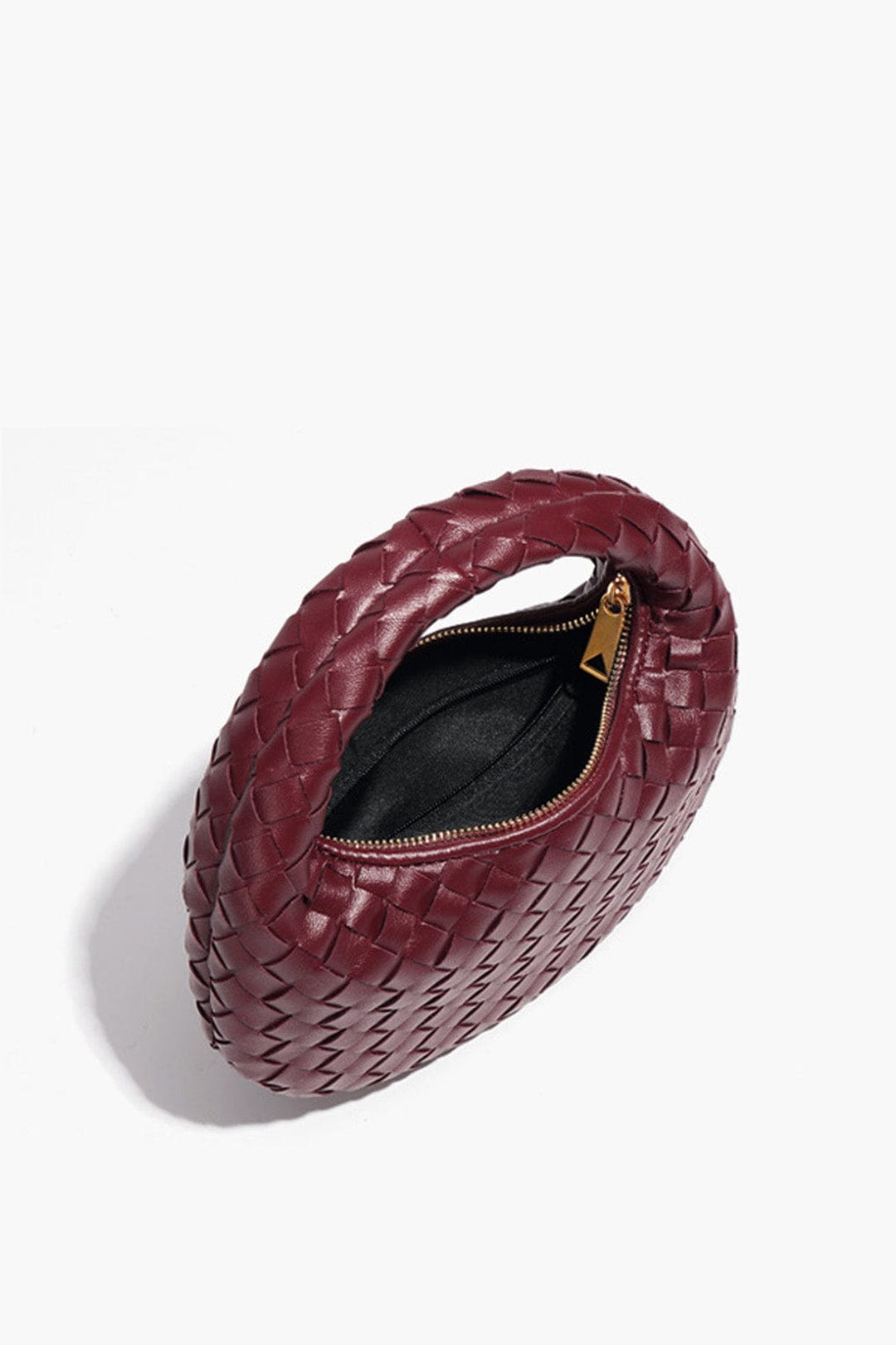 Moon 45 BURGUNDY / One Size Woven Handheld Woven Bag