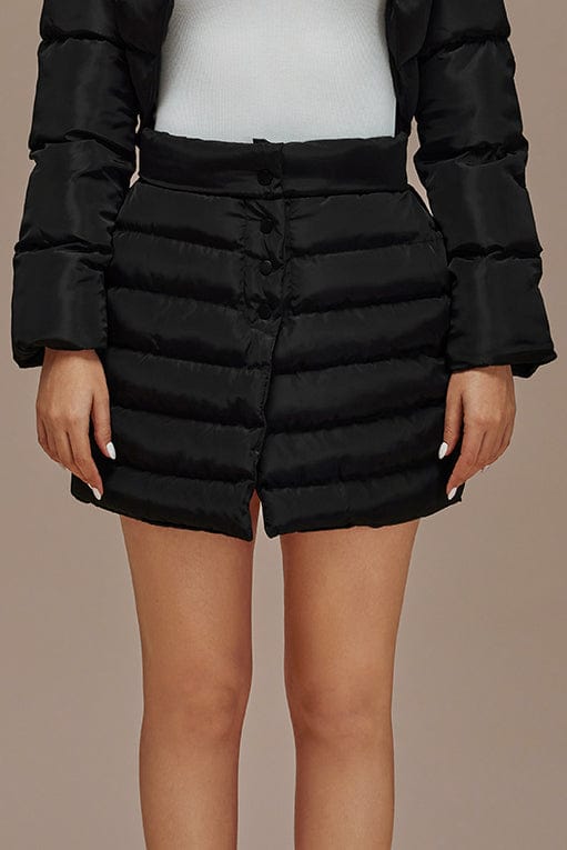 Moon 45 Button Up Puffer Mini Skirt