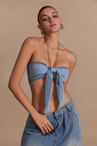 Moon 45 Chain Strap Denim Cami