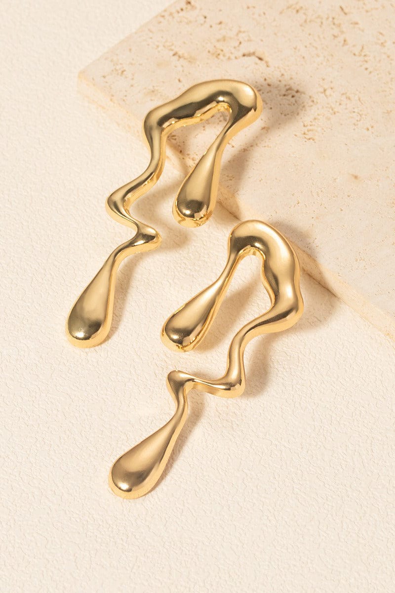 Moon 45 Chic Asymmetric Water Drop Earrings