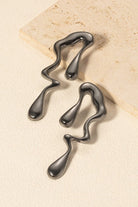 Moon 45 Chic Asymmetric Water Drop Earrings