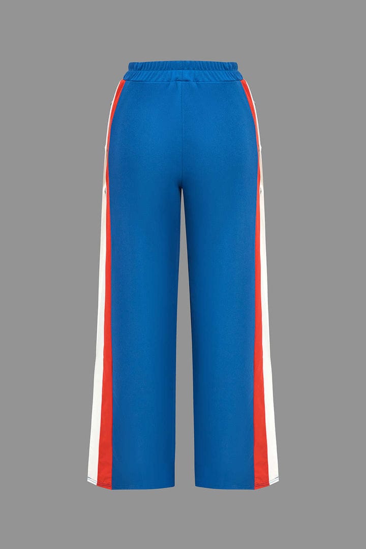 Moon 45 Color Block Wide Leg Trousers