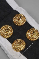 Moon 45 Contrast Knitted Halter Dress