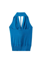 Moon 45 Cowl Neck Halter Backless Top