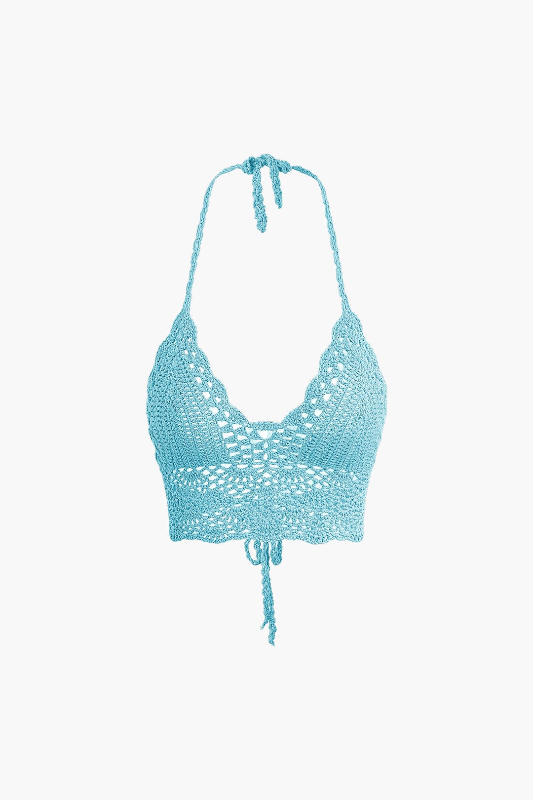 Moon 45 Crochet Halter Knit Cami Top And Mini Skirt Set