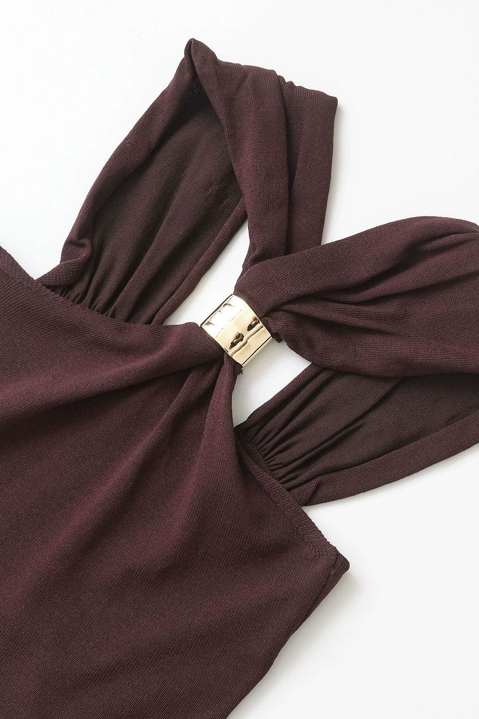 Moon 45 Crossed Metal Buckle Top