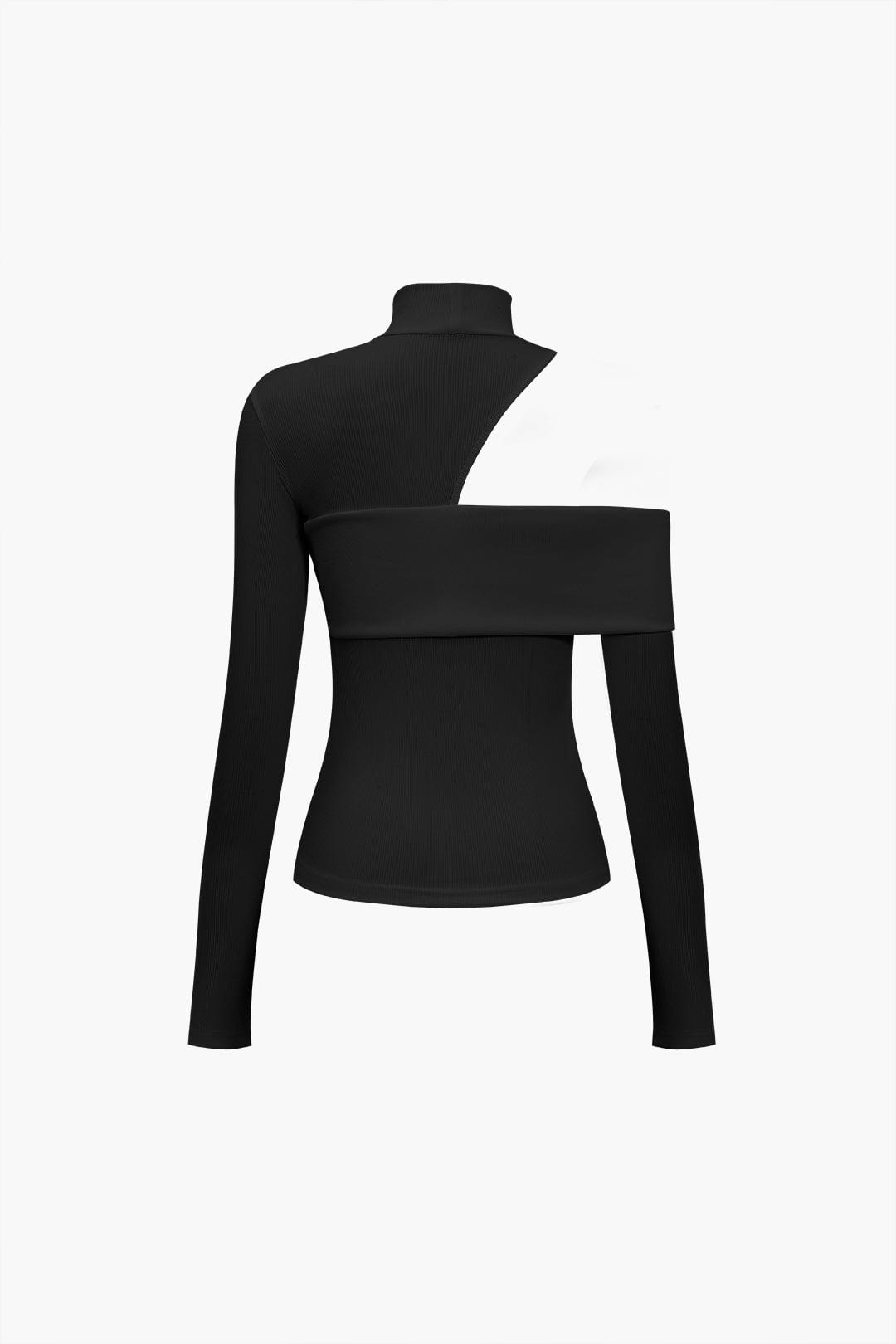 Moon 45 Cut Out Asymmetrical Long-Sleeve Top