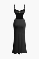 Moon 45 Cut Out Backless Bustier Slip Maxi Dress